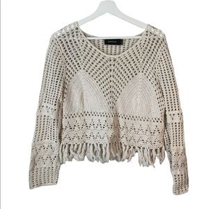 MinkPink Crochet Top